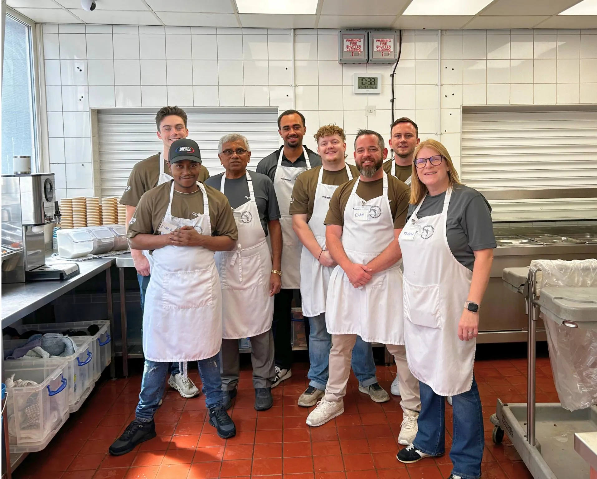 Optima volunteers at Whitechapel Mission