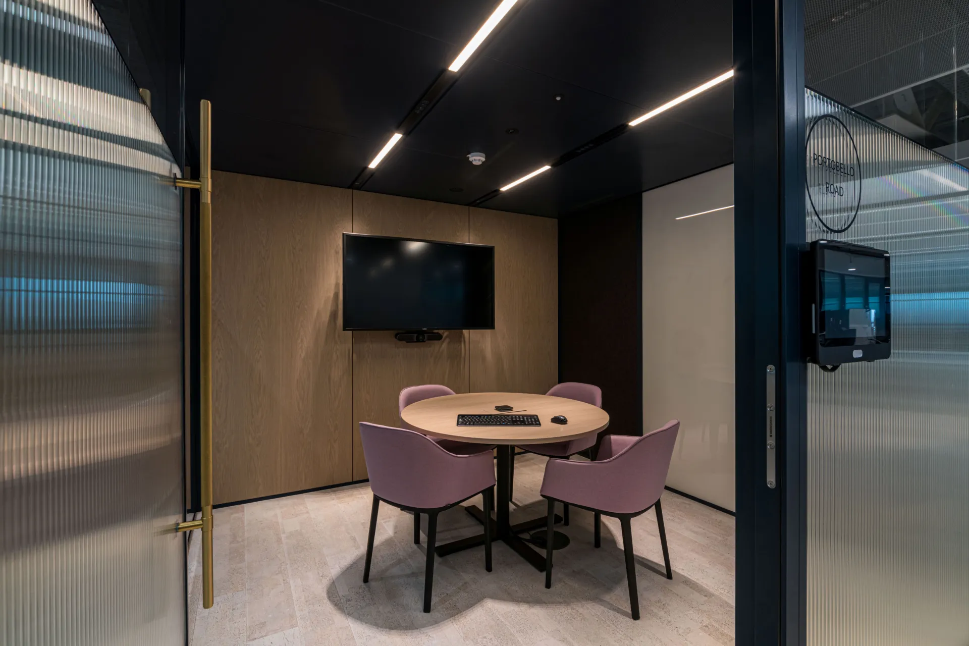 AMR interior with soft seating